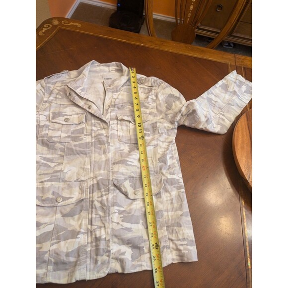 Kenzie Women's Camo Full Zip Utility Jacket  Front Pockets Gray Size Large - Picture 7 of 16